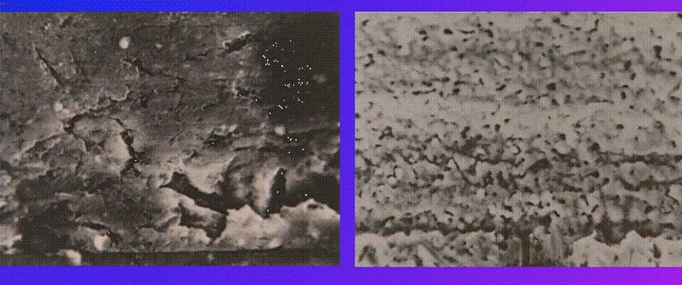 This Photograph Shows Xcelplus with PfL � Fused or Bonded to a metal surface